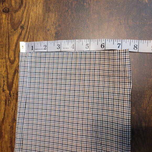 Tommy Hilfiger Trouser Pants Size 34x30 Micro Check Beige Blue White Preppy - Picture 10 of 10